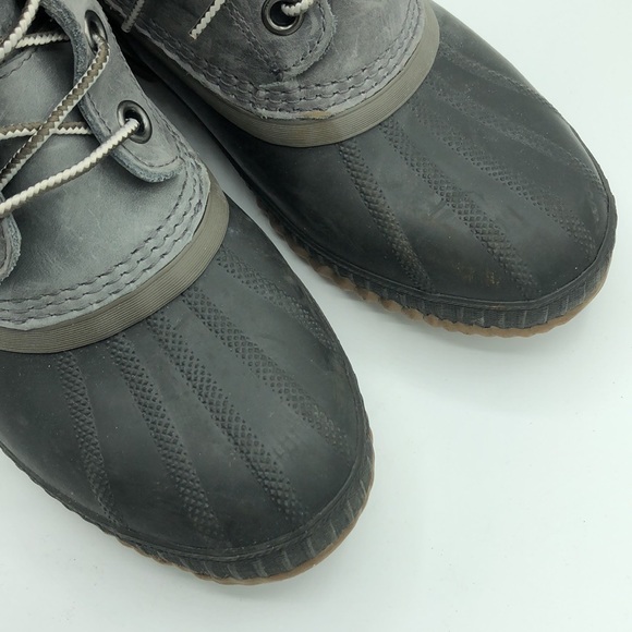 SOREL CHEYANNE II DUCK BOOT MEN’S 8 LACE UP GREY #NM2575-052 main image 8
